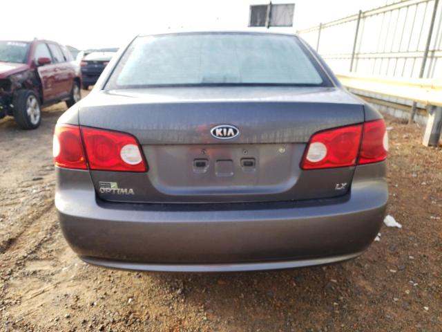 KNAGE123485275122 - 2008 KIA OPTIMA LX GRAY photo 6