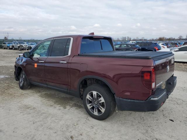 5FPYK3F78KB008412 - 2019 HONDA RIDGELINE RTL MAROON photo 2