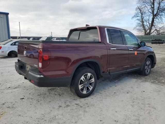 5FPYK3F78KB008412 - 2019 HONDA RIDGELINE RTL MAROON photo 3