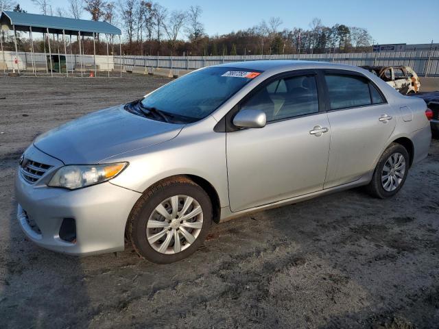 5YFBU4EE5DP155809 - 2013 TOYOTA COROLLA BASE SILVER photo 1