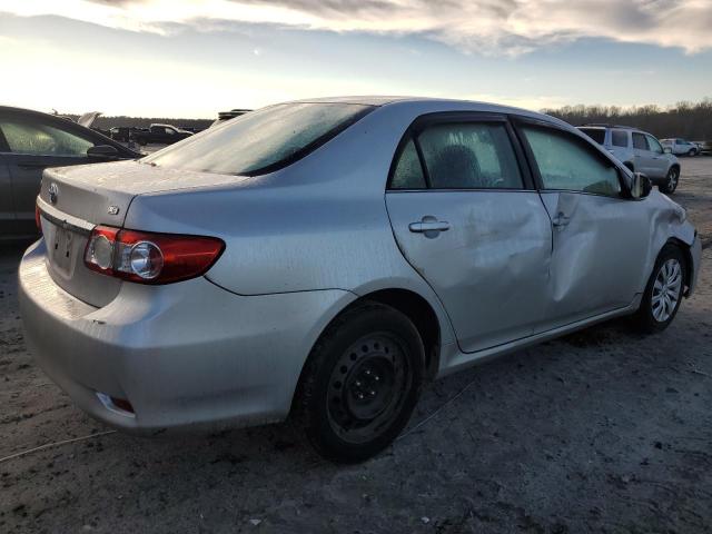 5YFBU4EE5DP155809 - 2013 TOYOTA COROLLA BASE SILVER photo 3