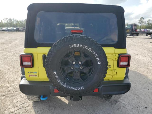 1C4JJXN69PW608565 - 2023 JEEP WRANGLER 4XE YELLOW photo 6