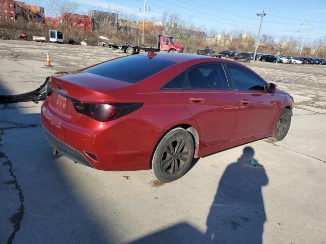 5NPEB4AC4EH888861 - 2014 HYUNDAI SONATA GLS RED photo 3