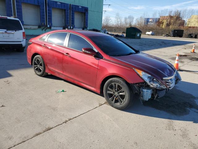 5NPEB4AC4EH888861 - 2014 HYUNDAI SONATA GLS RED photo 4