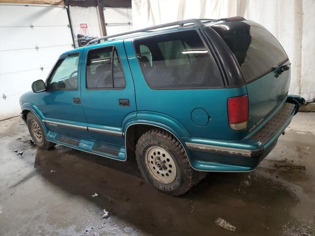 1GNDT13W8T2269605 - 1996 CHEVROLET BLAZER GREEN photo 2