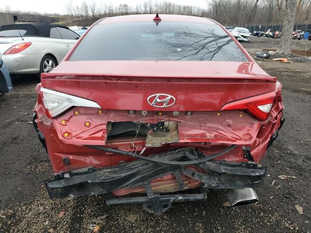 5NPE24AF0HH550579 - 2017 HYUNDAI SONATA SE RED photo 6