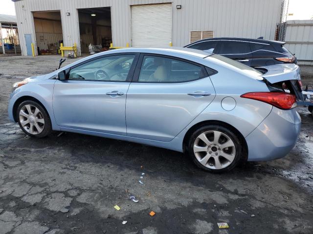 KMHDH4AE6CU455438 - 2012 HYUNDAI ELANTRA GLS BLUE photo 2