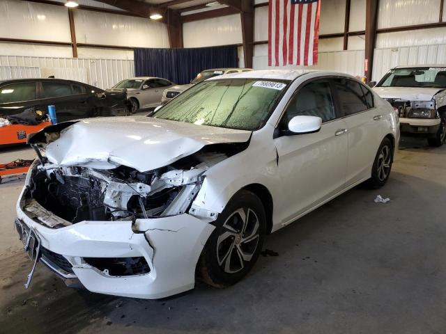 1HGCR2F37GA246517 - 2016 HONDA ACCORD LX WHITE photo 1