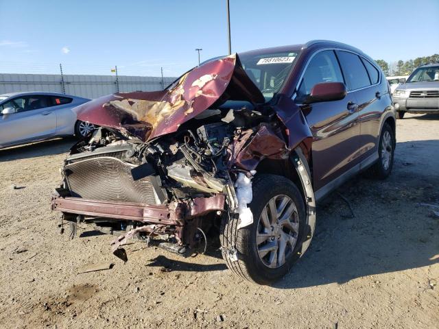 2HKRM3H79FH550095 - 2015 HONDA CR-V EXL BURGUNDY photo 1