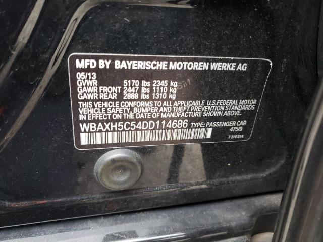 WBAXH5C54DD114686 - 2013 BMW 528 XI BLACK photo 12