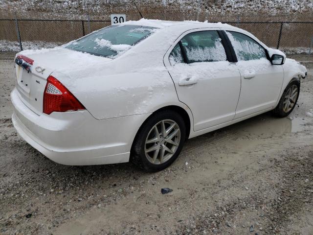 3FAHP0JA7BR130579 - 2011 FORD FUSION SEL WHITE photo 3