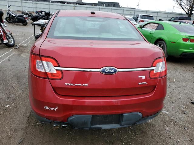 1FAHP2EW2BG140798 - 2011 FORD TAURUS SEL RED photo 6