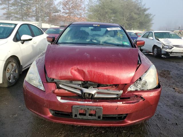 1HGCM56633A042351 - 2003 HONDA ACCORD EX RED photo 5