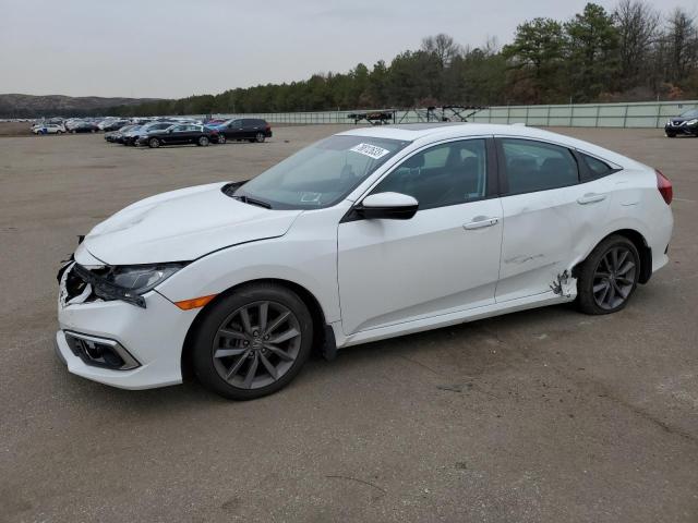 19XFC1F76KE206364 - 2019 HONDA CIVIC EXL WHITE photo 1