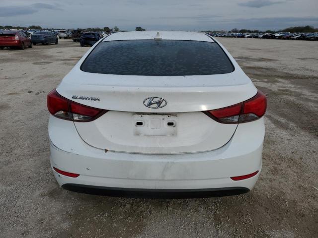 5NPDH4AE0EH482488 - 2014 HYUNDAI ELANTRA SE WHITE photo 6