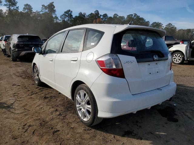 JHMGE88489S054183 - 2009 HONDA FIT SPORT WHITE photo 2