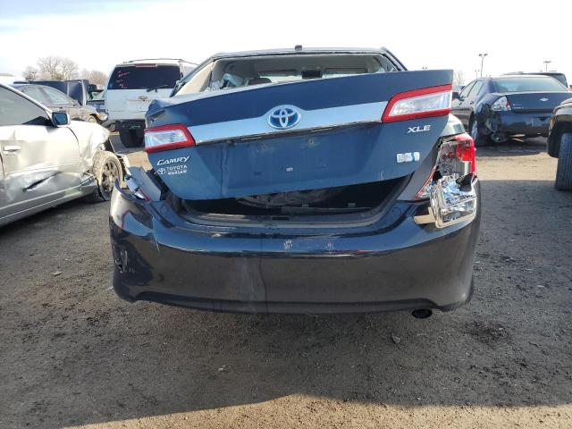 4T1BD1FK0EU125376 - 2014 TOYOTA CAMRY HYBRID BLUE photo 6