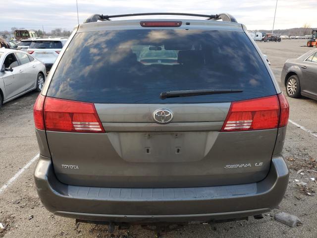 5TDZA23C54S058369 - 2004 TOYOTA SIENNA CE GRAY photo 6