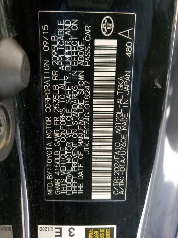 JTKJF5C74GJ018247 - 2016 TOYOTA SCION TC 黑色 照片 12