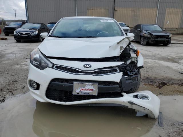 KNAFX6A84F5369515 - 2015 KIA FORTE EX WHITE photo 5