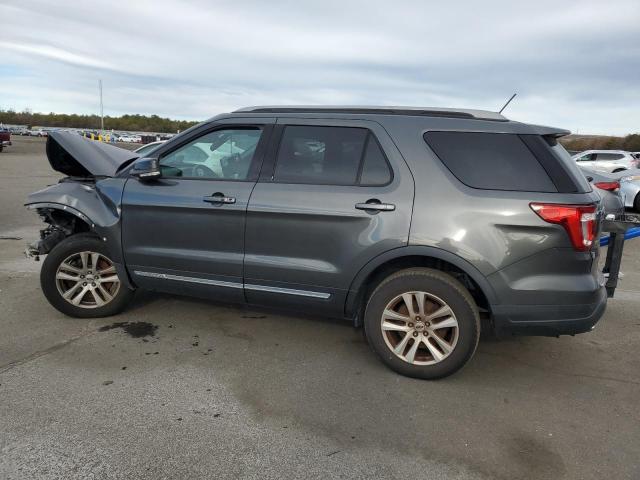 1FM5K8DHXJGC50476 - 2018 FORD EXPLORER XLT GRAY photo 2