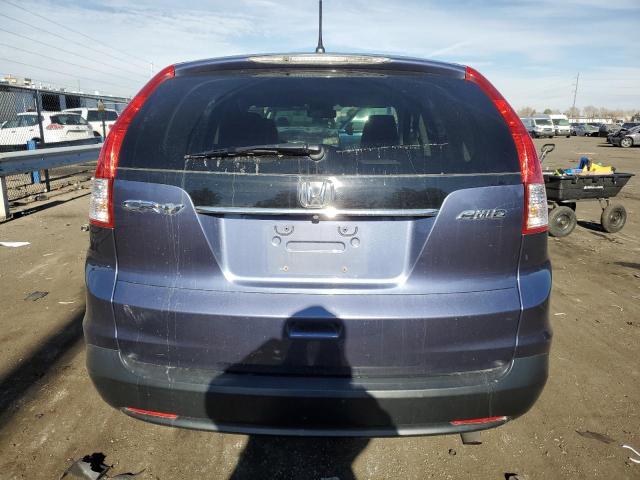 2HKRM4H54EH692213 - 2014 HONDA CR-V EX BLUE photo 6