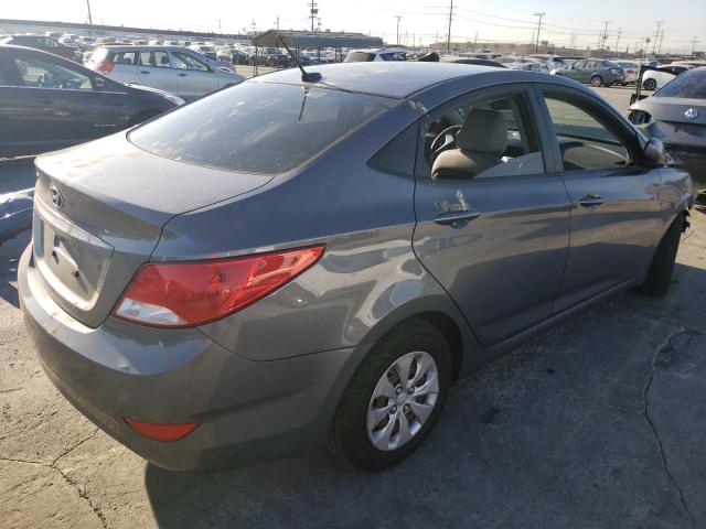 KMHCT4AE3GU980747 - 2016 HYUNDAI ACCENT SE GRAY photo 3