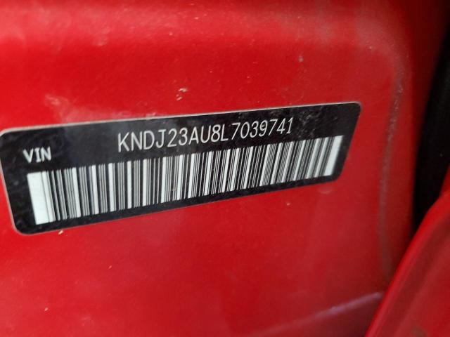 KNDJ23AU8L7039741 - 2020 KIA SOUL LX RED photo 12