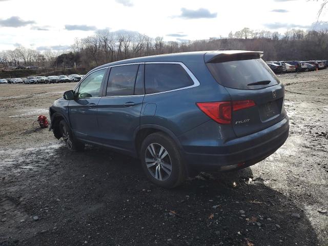 5FNYF6H75HB008193 - 2017 HONDA PILOT EXLN BLUE photo 2