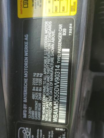 WBAVM5C55DVV90314 - 2013 BMW X1 XDRIVE35I TEAL photo 13