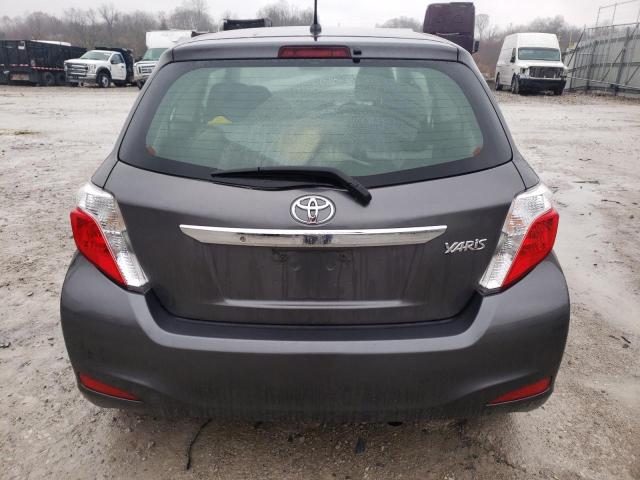 JTDJTUD38CD504901 - 2012 TOYOTA YARIS GRAY photo 6