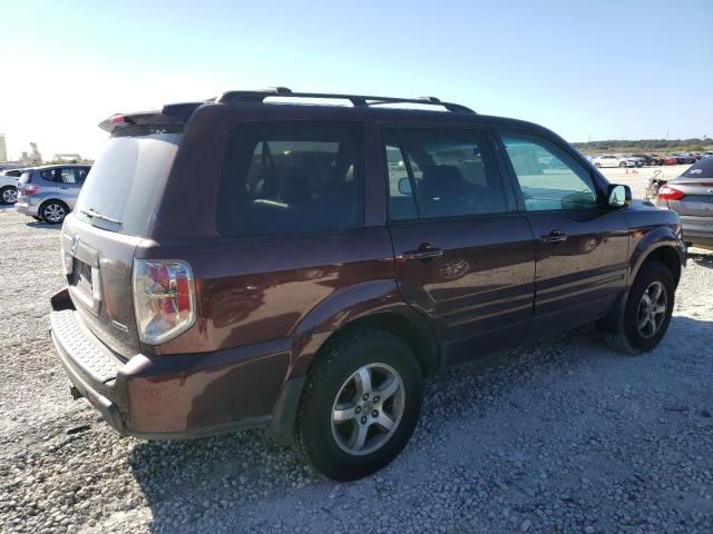 5FNYF18557B014155 - 2007 HONDA PILOT EXL BURGUNDY photo 3