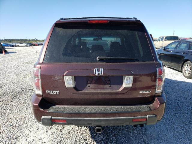 5FNYF18557B014155 - 2007 HONDA PILOT EXL BURGUNDY photo 6