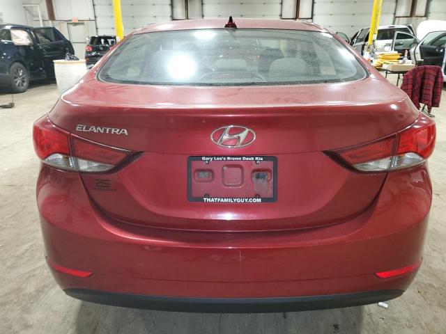 5NPDH4AE0GH783653 - 2016 HYUNDAI ELANTRA SE RED photo 6