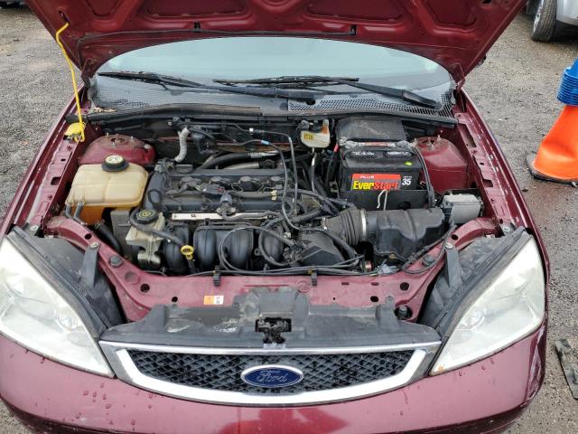 1FAFP34N27W255730 - 2007 FORD FOCUS ZX4 BURGUNDY photo 11