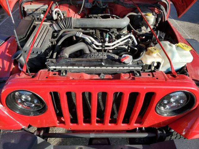 1J4FA44S96P753479 - 2006 JEEP WRANGLER / UNLIMITED RED photo 11