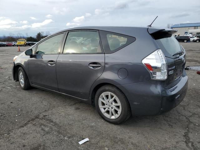 JTDZN3EU8D3213997 - 2013 TOYOTA PRIUS V GRAY photo 2