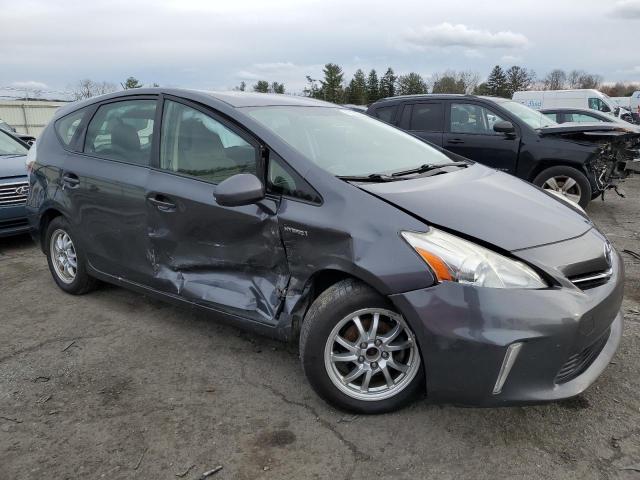 JTDZN3EU8D3213997 - 2013 TOYOTA PRIUS V GRAY photo 4