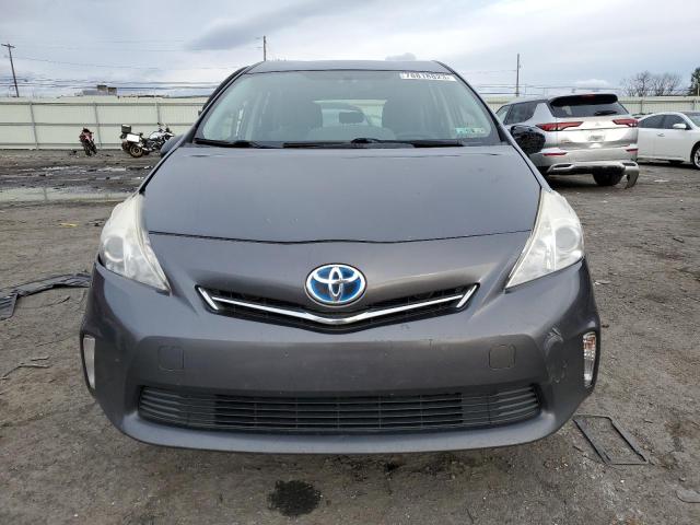 JTDZN3EU8D3213997 - 2013 TOYOTA PRIUS V GRAY photo 5