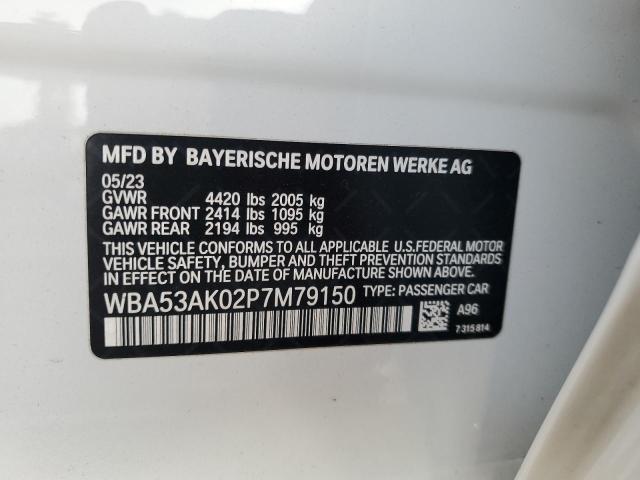 WBA53AK02P7M79150 - 2023 BMW 228I WHITE photo 12
