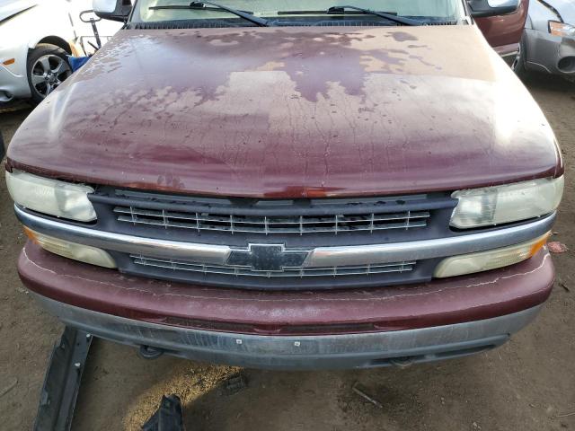 1GCGK13U51F144302 - 2001 CHEVROLET SILVRK1500 K1500 HEAVY DUTY BURGUNDY photo 11