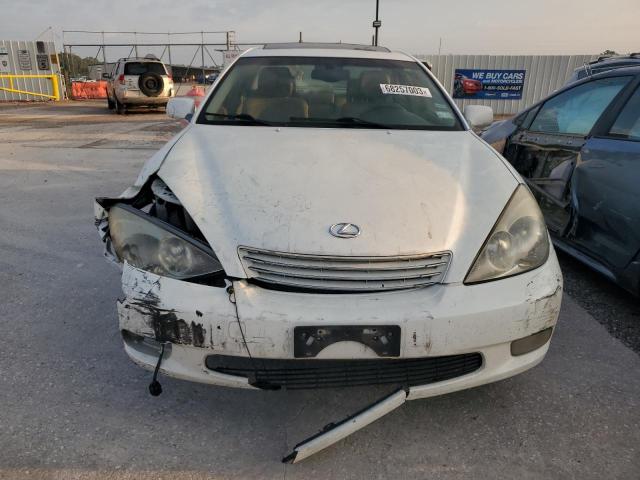 JTHBF30G130140342 - 2003 LEXUS ES 300 WHITE photo 5