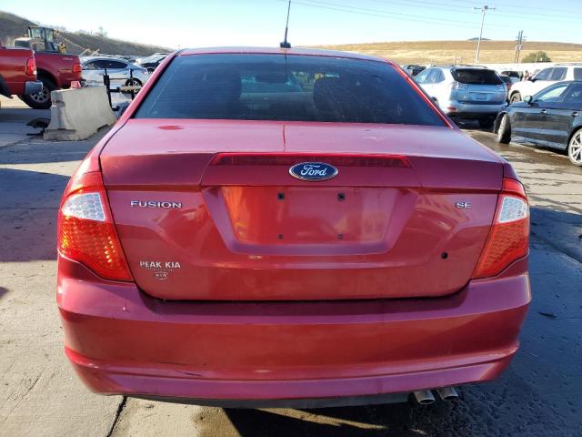 3FAHP0HA0BR223014 - 2011 FORD FUSION SE RED photo 6