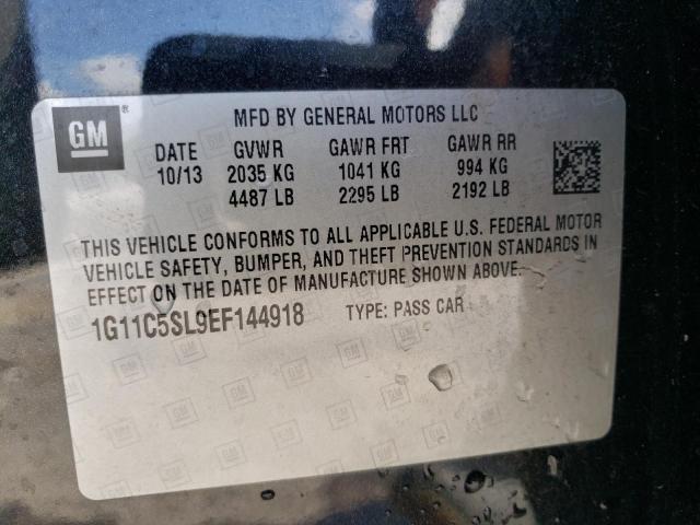 1G11C5SL9EF144918 - 2014 CHEVROLET MALIBU 1LT Қара фото 13