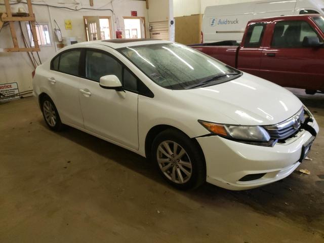 2HGFB2F87CH326294 - 2012 HONDA CIVIC EX WHITE photo 4