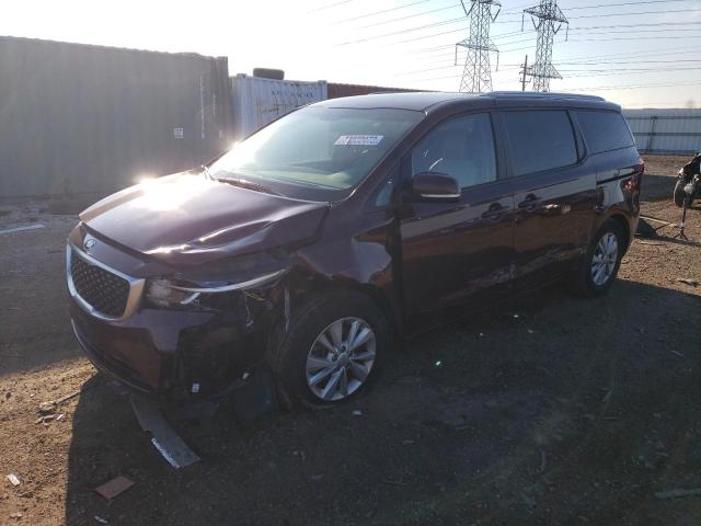 KNDMB5C17H6233606 - 2017 KIA SEDONA LX MAROON photo 1