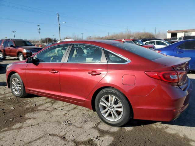 5NPE24AF5FH250629 - 2015 HYUNDAI SONATA SE RED photo 2