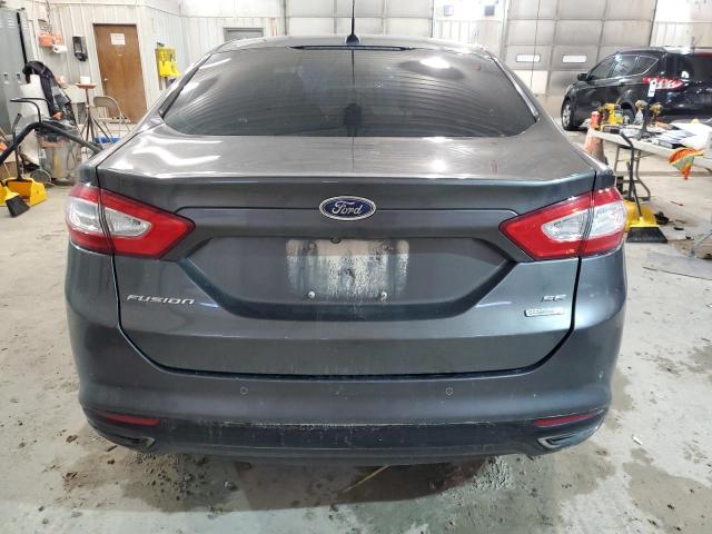 3FA6P0H94GR202591 - 2016 FORD FUSION SE GRAY photo 6