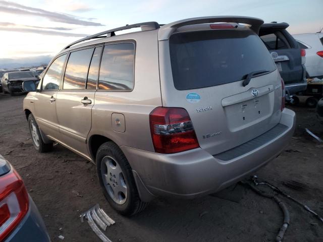 JTEEP21A740049167 - 2004 TOYOTA HIGHLANDER TAN photo 2