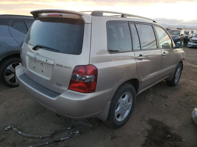 JTEEP21A740049167 - 2004 TOYOTA HIGHLANDER TAN photo 3